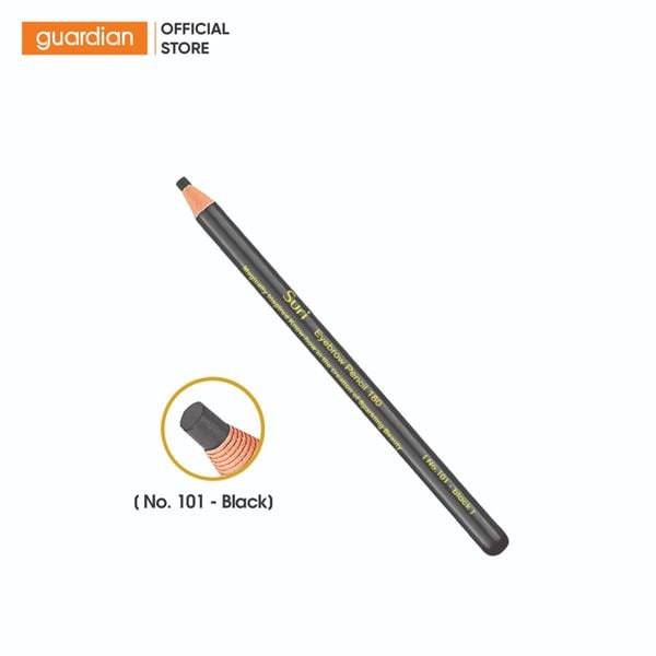 Chì Kẻ Lông Mày Suri Eyebrow Pencil 180 Màu Đen 1,3G