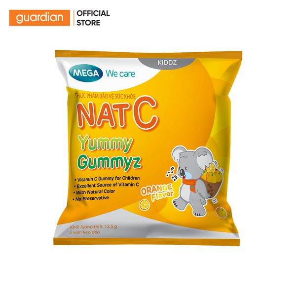 Thực Phẩm Bảo Vệ Sức Khỏe Kẹo Dẻo Nat C Yummy Gummyz 5Sx20