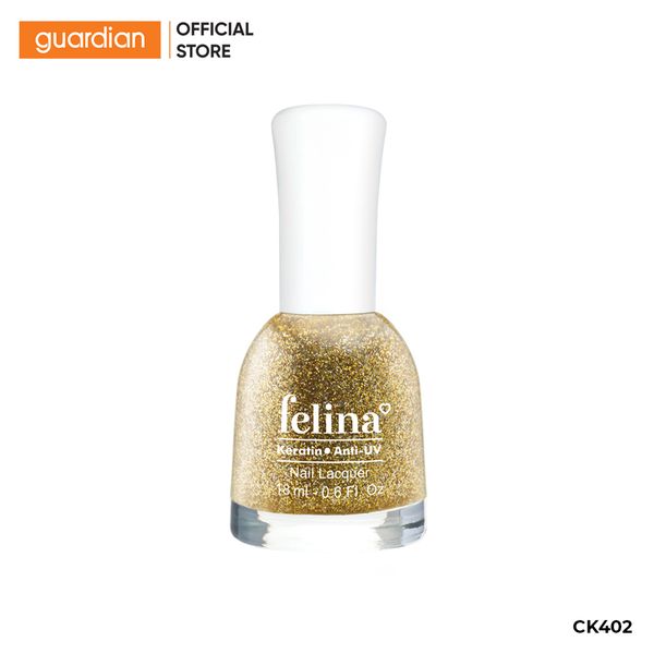 Sơn Móng Tay Màu Kim Tuyến Vàng Mịn Ck402 Felina 18Ml