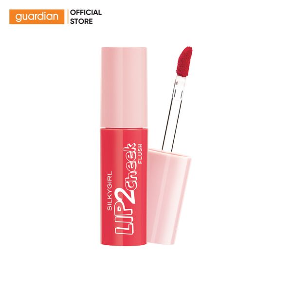 Son Kem Lì 2In1 Silkygirl Lip 2 Cheek Flush #04 Pepper Love Đỏ Cherry 3,8Ml