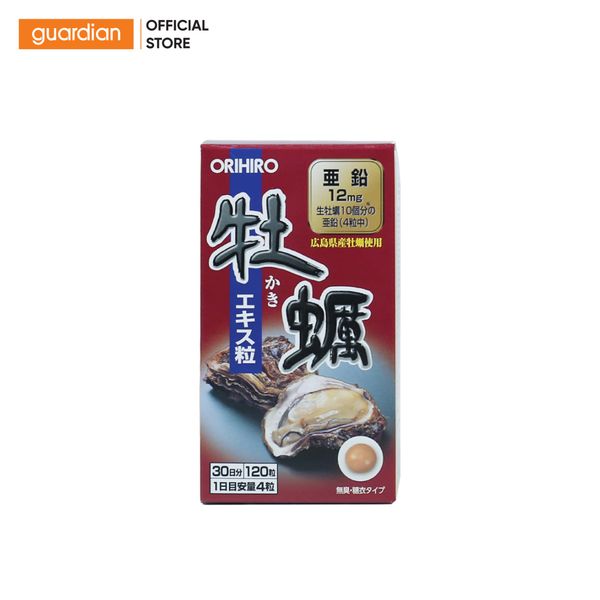 Thực Phẩm Hỗ Trợ Sức Khỏe Orihiro New Oyster Extract Chiết Xuất Hàu Tươi Hộp 120 Viên