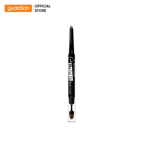 Chì Mày Hai Đầu Lâu Trôi Silkygirl 24Hr Flat Tip Brow Liner 01 Natural Brown 0,15G