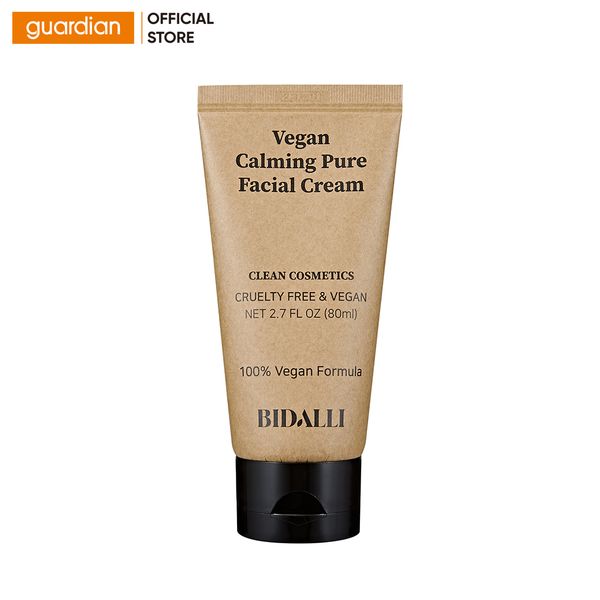 Kem Dưỡng Ẩm Làm Dịu Da Bidalli Vegan Calming Pure Facial Cream 80ml