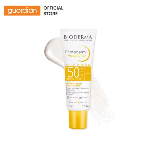 Kem Chống Nắng Không Màu Biodermma Photoderm Max Aquafluide Uva/Uvb Spf50+ Pa++++ 40Ml