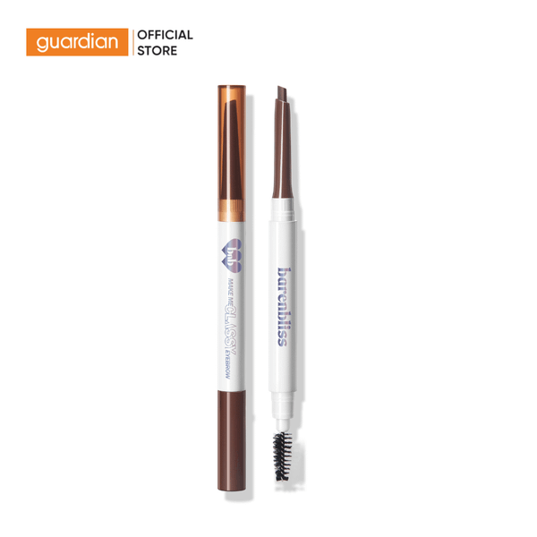 Chì Kẻ Chân Mày 2 Đầu Barenbliss Make Me Classy Eyebrow #01 Walnut Brown Nâu Nhạt 0.16g