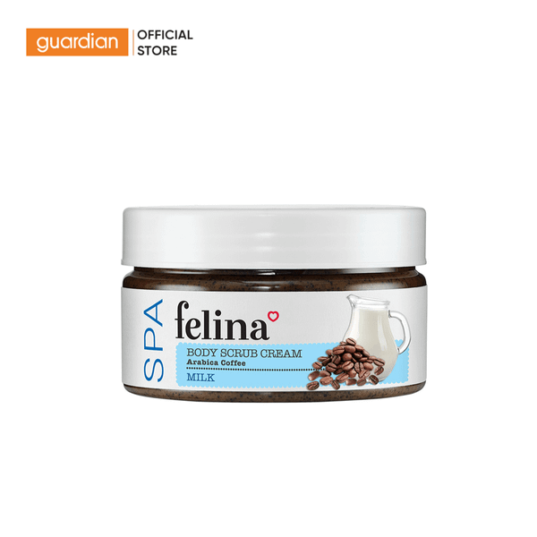 Kem Tẩy Tế Bào Da Chết Felina Hạt Cà Phê Và Tinh Chất Sữa 220g