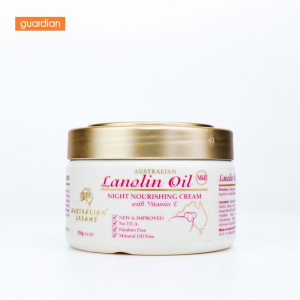 Kem Dưỡng Da Ban Đêm Australian Creams Mkii Lanolin Oil Chiết Xuất Từ Dầu Lông Cừu 250Gr