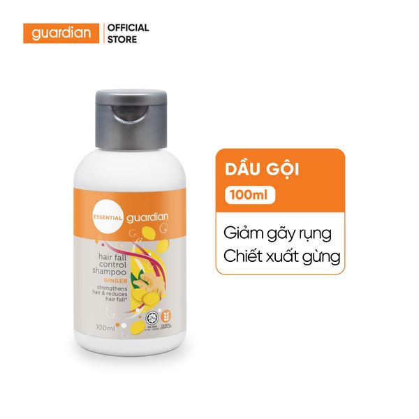 Dầu Gội Giảm Gãy Rụng Tóc Guardian Hair Fall Control Shampoo Chiết Xuất Gừng 100ml