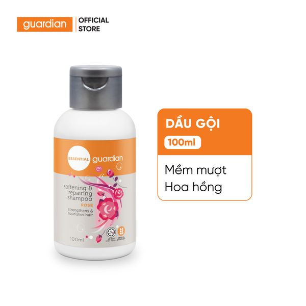 Dầu Gội Cho Tóc Mềm Mượt Và Hỗ Trợ Phục Hồi Guardian Softening & Repairing Chiết Xuất Hoa Hồng 100ml