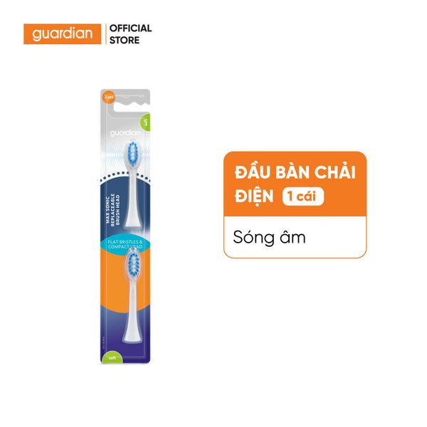 Đầu Bàn Chải Điện Sóng Âm Guardian Max Sonic Toothbrush Refill Head 2 Cái