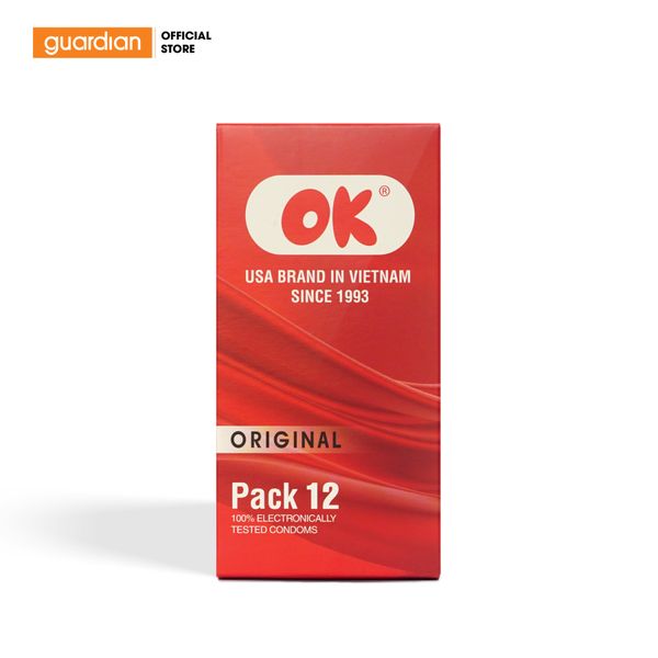 Bao Cao Su OK Original Không Mùi Hộp 12 Cái
