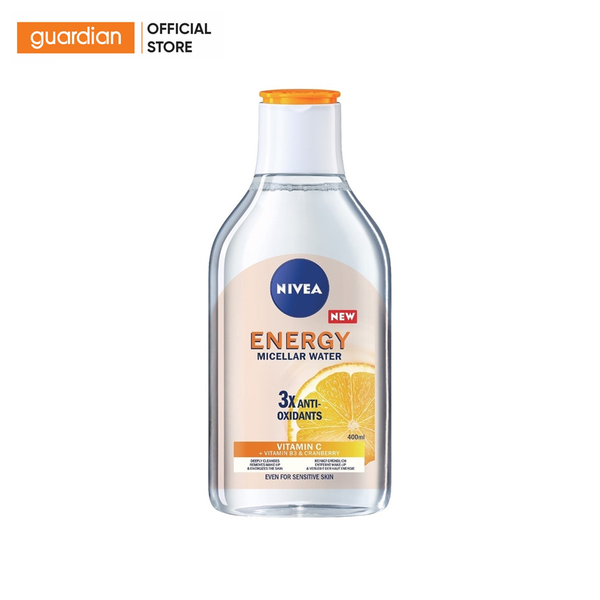 Nước Tẩy Trang Nivea Vitamin C X3 Dưỡng Sáng Và Hỗ Trợ Làm Chậm Quá Trình Oxy Hóa 400Ml