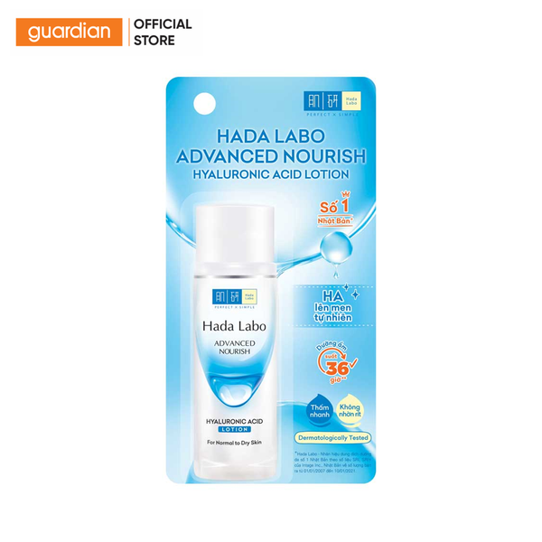 Dung Dịch Dưỡng Ẩm Advanced Nourish Hyaluronic Acid Lotion For Normal To Dry Skin Hada Labo 40Ml