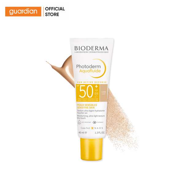 Kem Chống Nắng Có Màu Bioderma Photoderm Max Aquafluide Uva/Uvb Spf 50+ Pa++++ 40Ml