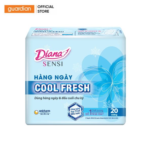 Băng Vệ Sinh Hàng Ngày Diana Sensi Cool Fresh 20 Miếng