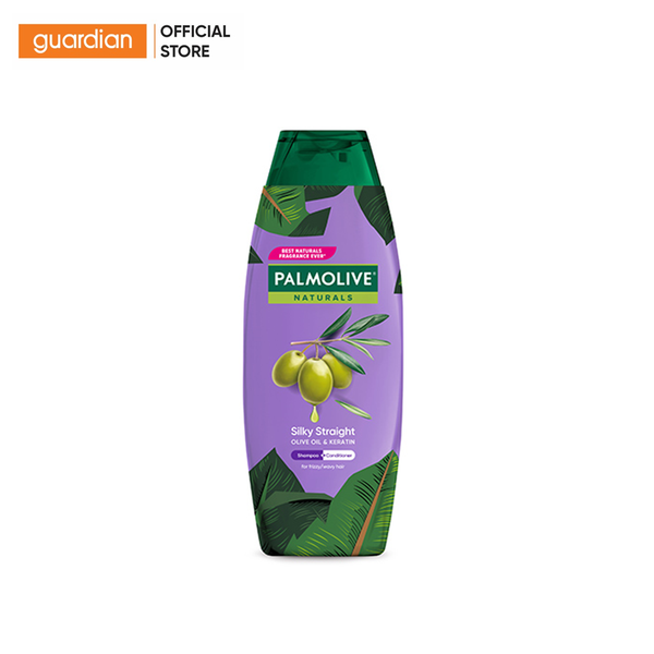 Dầu Gội Kèm Dầu Xả 2 Trong 1 Suôn Mượt Óng Ả Từ Keratin Và Dầu Olive Palmolive 180ml