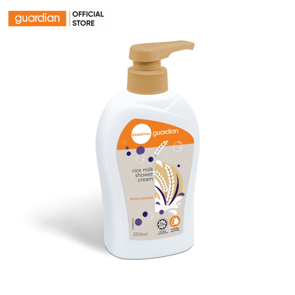 Sữa Tắm Dạng Kem Dưỡng Ẩm Guardian Essential Rice Milk Moisturising Shower Cream Chiết Xuất Sữa Gạo 250Ml