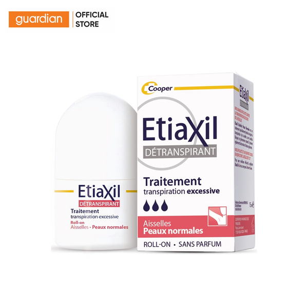Lăn Khử Mùi Etiaxil Détranspirant Traitement Roll-On Peaux Normales Dành Cho Da Thường (Màu Đỏ) 15Ml