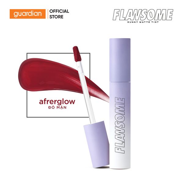 Son Kem Lì Flawsome Sunny Matte Afterglow Đỏ Mận 3Gr