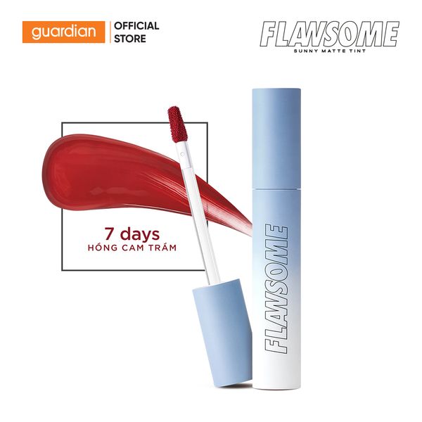 Son Kem Lì Flawsome Sunny Matte 7 Days Hồng Cam Trầm 3Gr