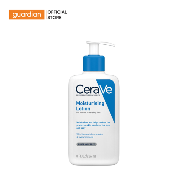 Sữa Dưỡng Thể Cerave Moisturising Lotion Dành Cho Da Thường Và Da Khô 236Ml