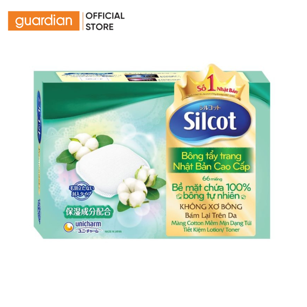 [Mua 2 Tặng 1] Bông Tẩy Trang Cao Cấp Premium Silcot Hộp 66 Miếng