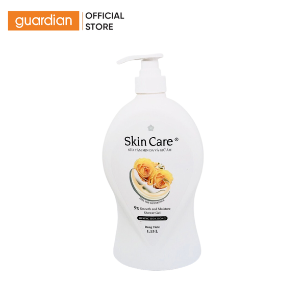 Sữa Tắm Mịn Da Và Dưỡng Ẩm Skin Care Rose Hương Hoa Hồng 1150ml
