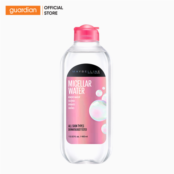 Nước Tẩy Trang Micellar Dưỡng Da Không Cồn 4 Trong 1 Maybelline 400Ml