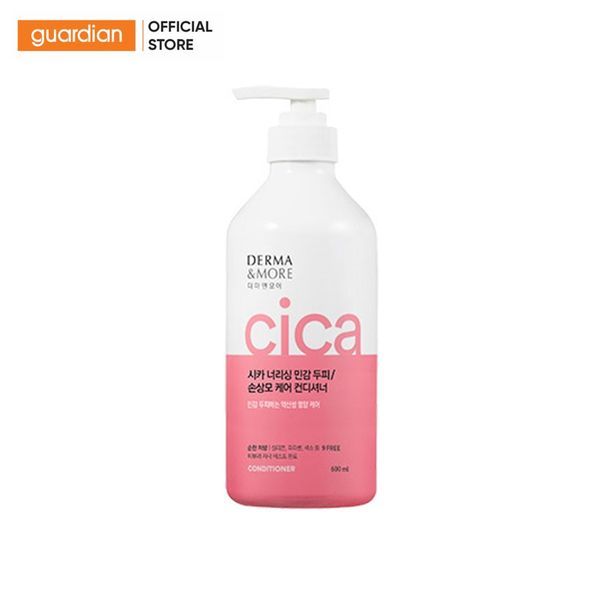 Dầu Xả Giúp Phục Hồi Tóc Hư Tổn Derma & More Cica Nourishing Conditioner Cho Da Đầu Nhạy Cảm 600Ml
