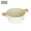 NỒI ĐÚC 24CM MEN GỐM IVORY GREEN COOK GCS233-24IH