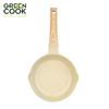 Chảo đúc sâu lòng 28cm men gốm Ivory Green Cook GCP236-28IH