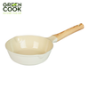 Chảo đúc sâu lòng 28cm men gốm Ivory Green Cook GCP236-28IH