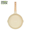 Chảo đúc sâu lòng 26 cm men gốm Ivory Green Cook GCP236-26IH