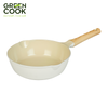 Chảo đúc sau lòng 24 cm men gốm Ivory Green Cook GCP236-24IH