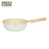 Chảo đúc sâu lòng 26 cm men gốm Ivory Green Cook GCP236-26IH