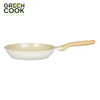 Chảo đúc cạn 26cm men gốm Ivory Green Cook GCP233-26IH