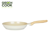 Chảo đúc cạn 28cm men gốm Ivory Green Cook GCP233-28IH