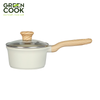 NỒI ĐÚC 16CM MEN GỐM IVORY GREEN COOK GCS233-16IH