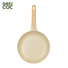 Chảo đúc cạn 24cm men gốm Ivory Green Cook GCP233-24IH