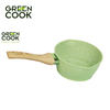 Nồi 16cm đúc men đá ceramic miệng rót Green Cook GCS231 màu xanh 10 lớp chống dính sử dụng được trên tất cả các loại bếp - greencook