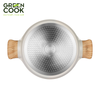 NỒI ĐÚC 20CM MEN GỐM IVORY GREEN COOK GCS233-20IH
