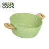 Nồi 24cm đúc men đá ceramic miệng rót Green Cook GCS231 màu xanh 10 lớp chống dính sử dụng được trên tất cả các loại bếp - greencook