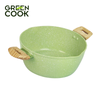 Bộ nồi đúc men đá ceramic miệng rót Green Cook GCS231 màu xanh 10 lớp chống dính sử dụng được trên tất cả các loại bếp - greencook