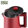 Bình đun siêu tốc cao cấp giữ ấm Green Cook GCEK-17S18D inox 304 nguyên khối 2 lớp 1,7L