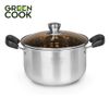 Bộ nồi inox 3 đáy Green Cook GCS08-T1 gồm 3 món (2 nồi 1 quánh) sử dụng được trên bếp từ