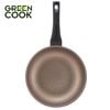 Chảo đúc vân đá đáy từ sâu lòng 24 cm Green Cook GCP05-24IH