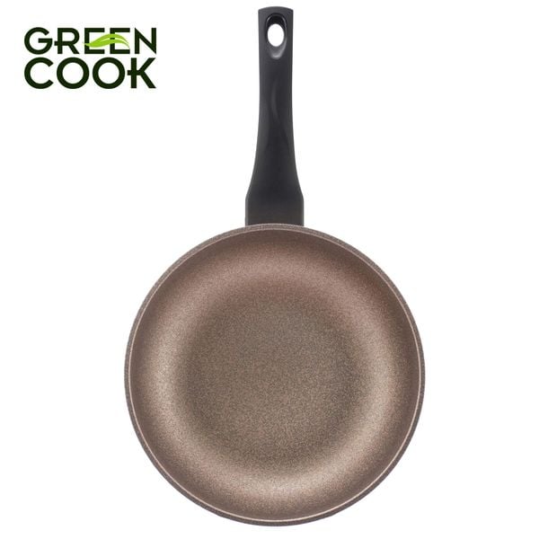 Chảo đúc vân đá đáy từ sâu lòng 26cm Green Cook GCP05-26IH