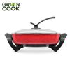 Nồi lẩu, nướng điện nguyên khối chống dính 5L 30cm Green Cook GCEH30 chuẩn Hàn Quốc