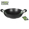 Chảo xào thép sâu lòng vân kim cương 34 cm Green Cook GCW02-34IH chống dính tự nhiên dùng được trên tất cả các loại