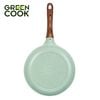 Chảo đúc đáy từ chống dính men đá ceramic xanh ngọc 20 cm Green Cook GCP06-20IH công nghệ Hàn Quốc